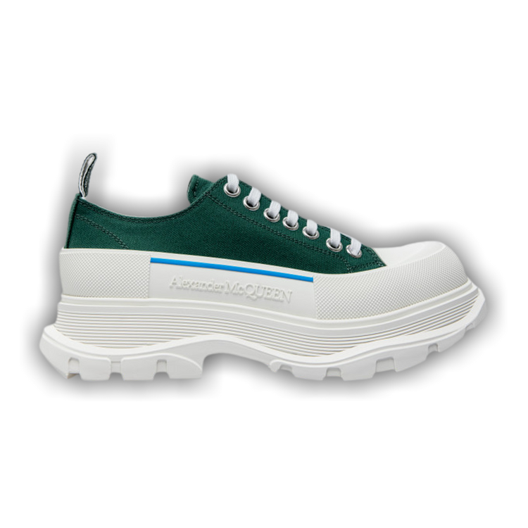 【関税込み】Tread Slick Sneakers - Alexander Mcqueen - Green Buy Alexander McQueen Tread Slick Lace Up 'Green Blue
