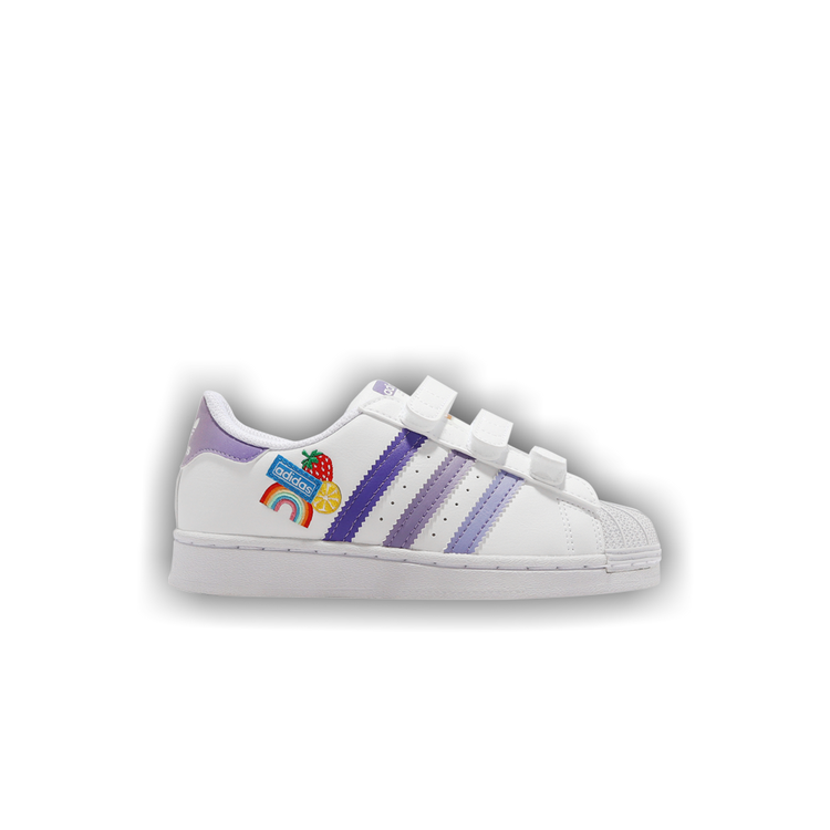 Adidas superstar white rainbow online