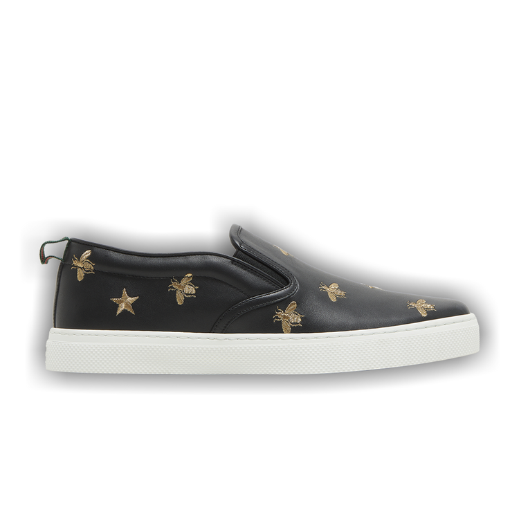 Buy Gucci Slip On Bees Black 407364 AXWB0 1076 GOAT