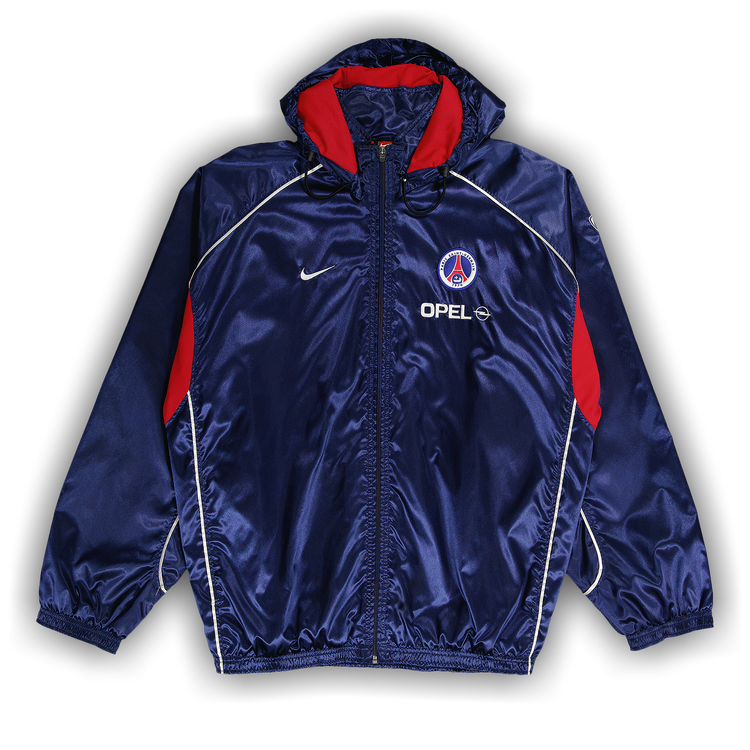 Vtg 90s Youth Nike Opel Paris Saint Germain Soccer Silver