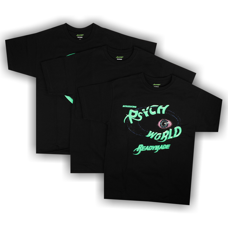 PSYCHWORLD×READYMADE T-SHIRT Black XXL Buy Psychworld x Readymade T-Shirts (3 Pack) 'Black' - 1482