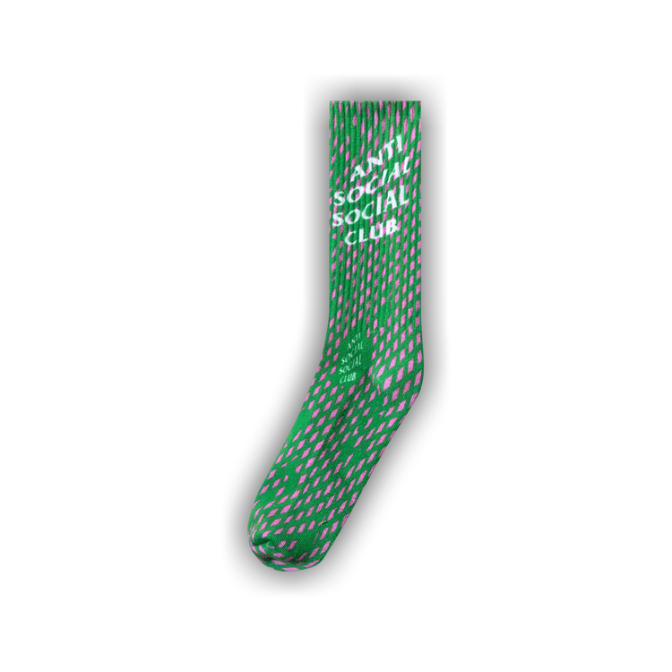 Buy Anti Social Social Club Tokyo 1997 Socks 'Green' - 0657 