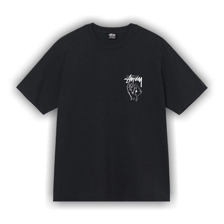 Buy Stussy Shuffle Pigment Dyed Tee 'Black' - 1904892 BLAC | GOAT