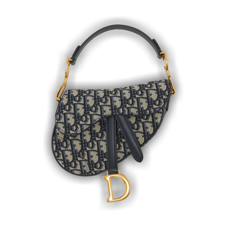 Buy Dior Mini Saddle Bag 'Blue Dior Oblique Jacquard