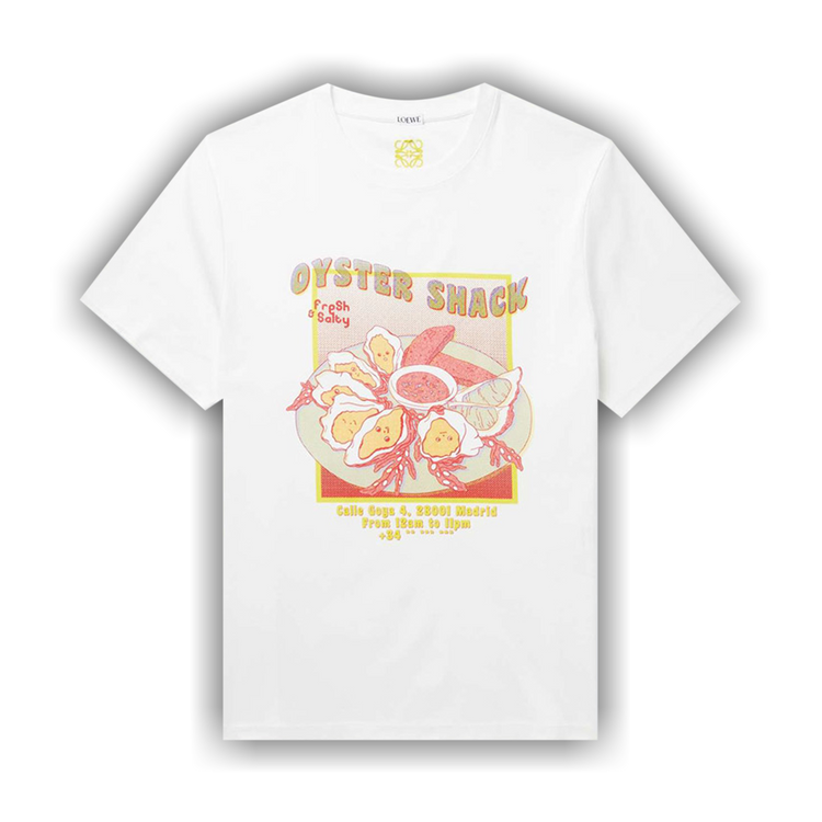 LOEWE シャツ 国内発送 関税込 T SHIRT oyster print Buy Loewe Oysters Print T-Shirt 'White' - H526Y22X46 2100 | GOAT