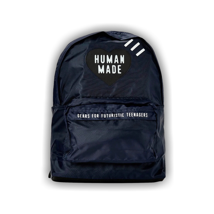 Buy Human Made Nylon Ripstop Heart Backpack 'Navy