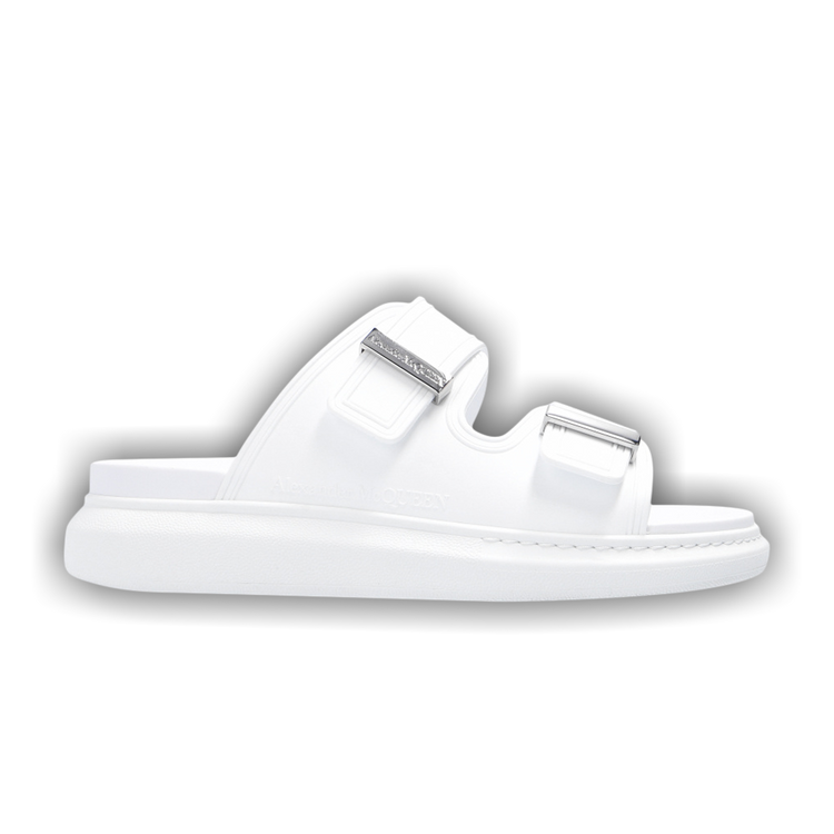 Buy Alexander McQueen Wmns Hybrid Slide 'New Ivory Silver