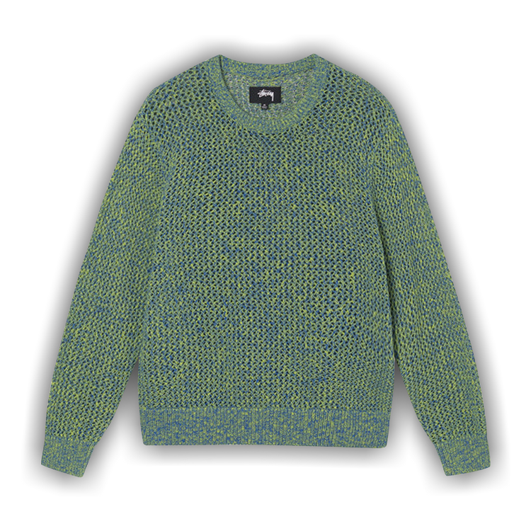 Buy Stussy 2 Tone Loose Gauge Sweater 'Green' - 117136 GREE