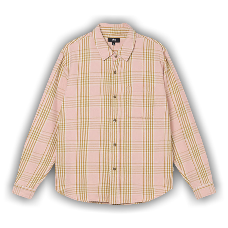 トップス stussy 25SS MOTIF PLAID SHIRT PINK L Stüssy Motif Plaid Shirt Pink – Très Bien