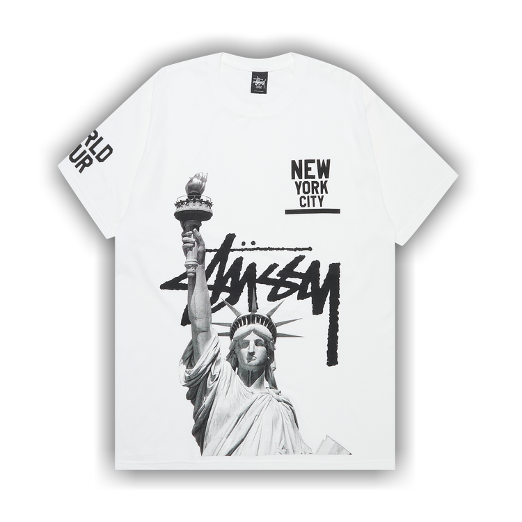 Buy Stussy Liberty Nyc Tee 'White' - 1903428 WHIT | GOAT