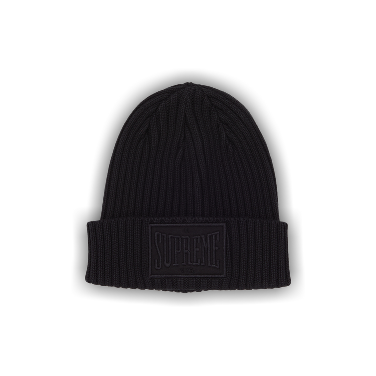 Buy Supreme Overdyed Patch Beanie 'Black' - FW22BN63 BLACK | GOAT