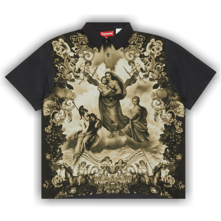 Buy Supreme Heavenly Silk Polo 'Black' - FW22S40 BLACK | GOAT