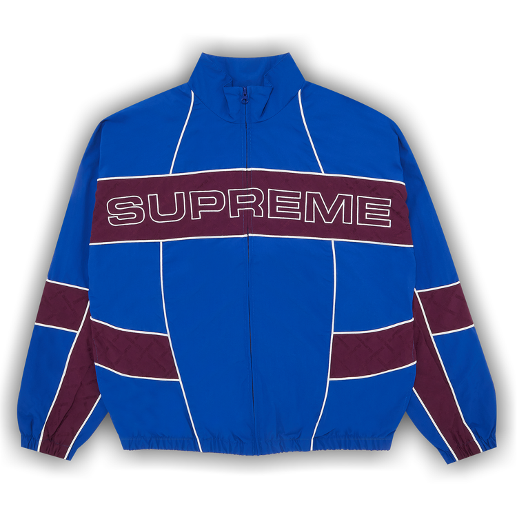 Buy Supreme Jacquard Panel Track Jacket 'Royal' - FW22J55