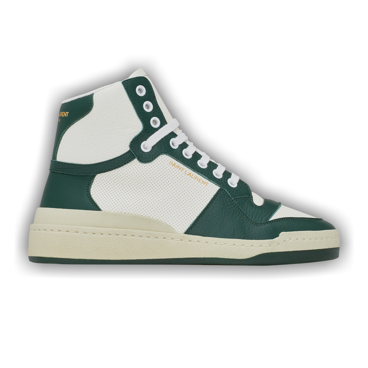 Buy Saint Laurent SL-24 Mid 'White Dark Green' - 610618 AAAS4 8513