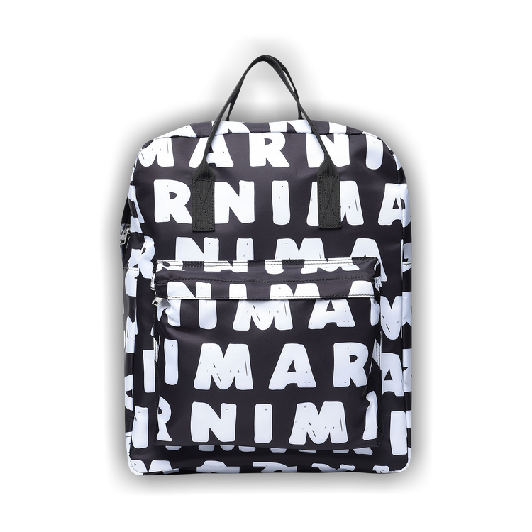 Buy Marni Kids Logo Print Backpack 'Black' - M00633 M00N0 0M900 | GOAT