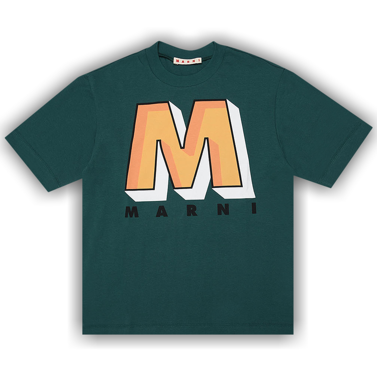 Buy Marni Kids M Logo T-Shirt 'Green' - M00546 M00L9 0M527 | GOAT