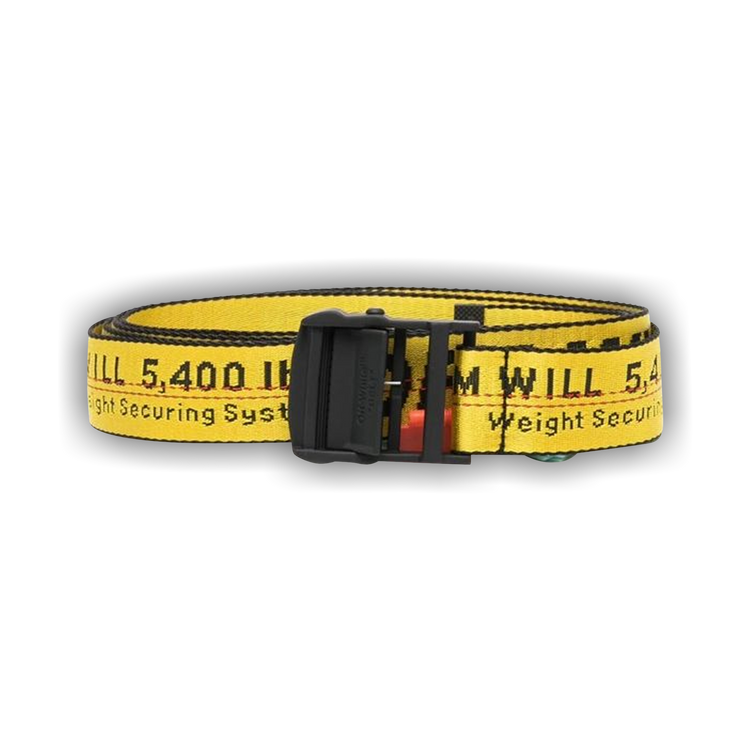Buy Off-White Classic Industrial H35 Belt 'Yellow/Black Buy Off-White Classic Industrial H35 Belt 'Yellow/Black