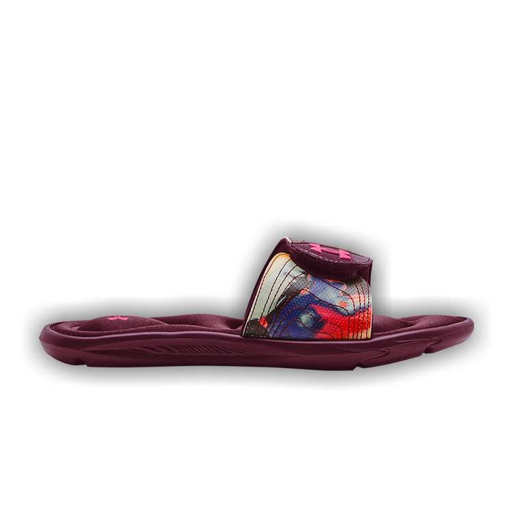 Buy Wmns Ignite 4 Graphic Strap Slide 'Black Dark Cherry