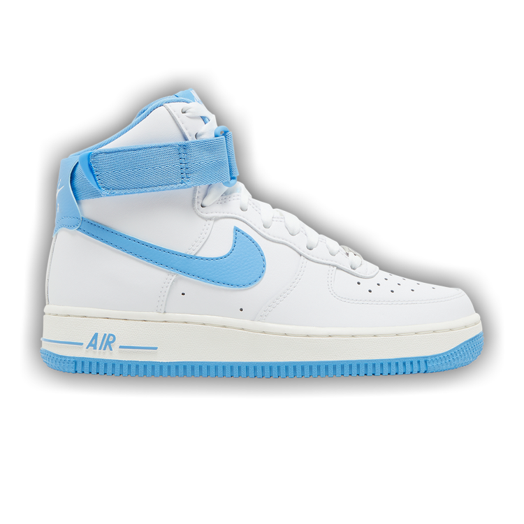 Nike Air Force 1 High OG QS Shoes "UNC" White University Blue  DX3805-100 NEW