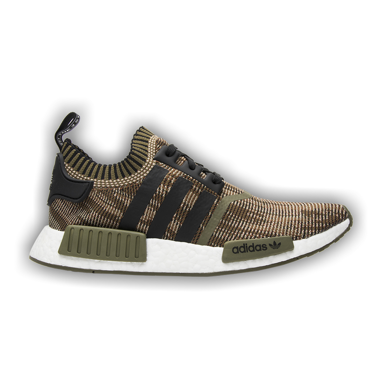 Adidas nmd_r1 primeknit sales camo in olive green