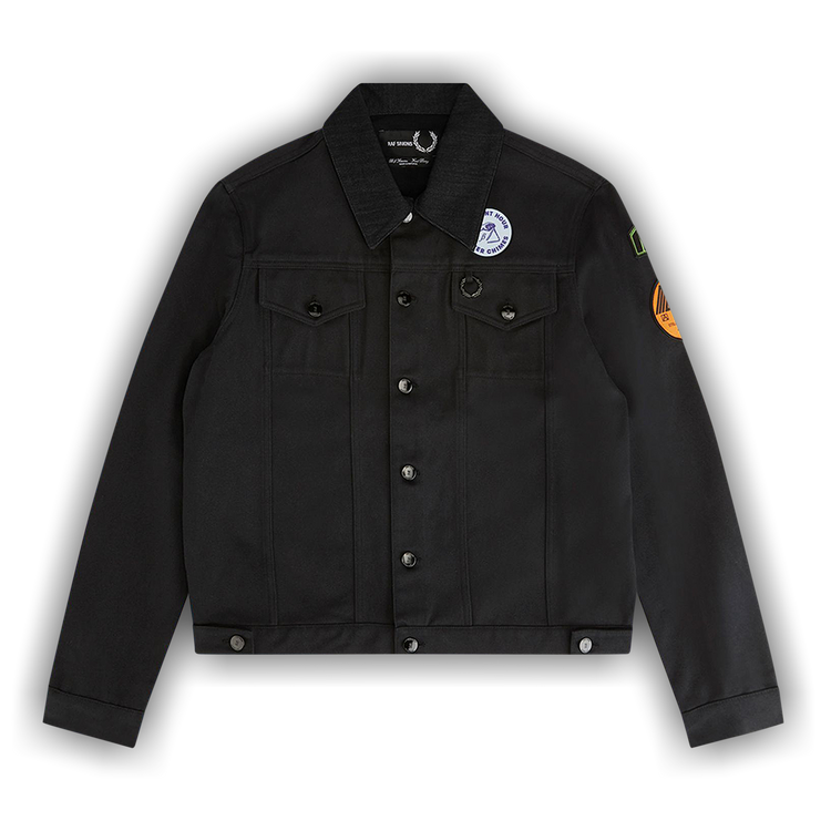Fred perry raf simons denim jacket clearance