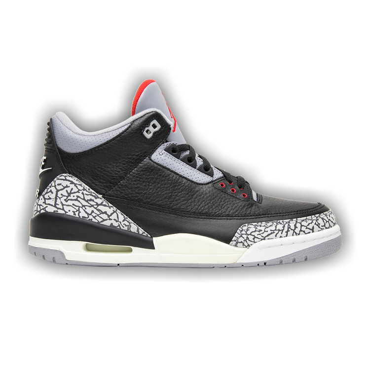 Buy Air Jordan 3 Retro 'Black Cement' 2001 - 001 Black GOAT