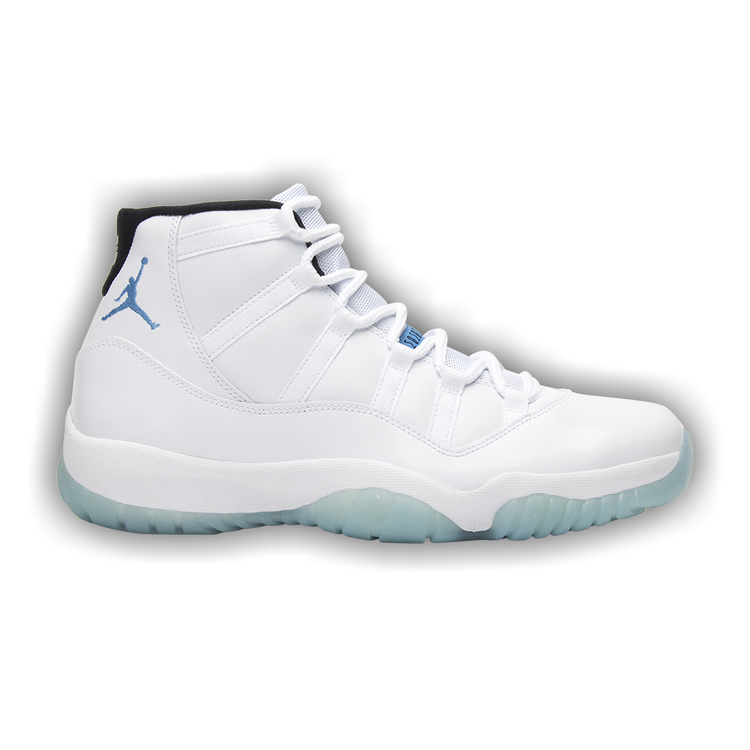 all white jordan 11 legend blue