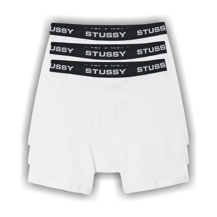 Stussy Boxer Briefs (3 Pack) 'White'