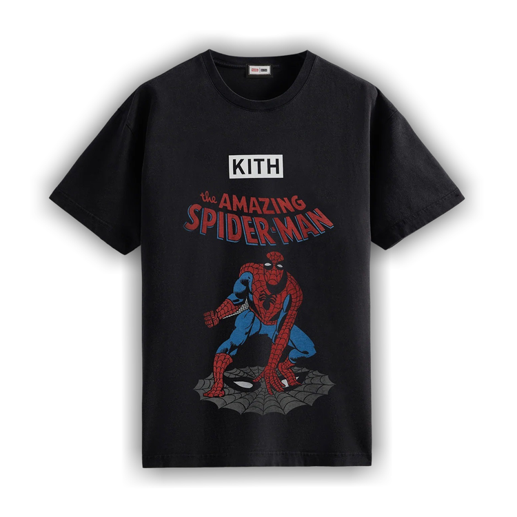 Buy Kith For Spider-Man Allies Vintage Tee 'Black' - KHM030609 001 ...