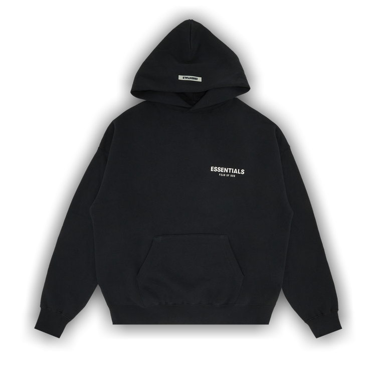 Fear of God ESSENTIALS スウェット 黒 3369625Y0050 Fear of God Essentials Hoodie Black Reflective T-Shirt