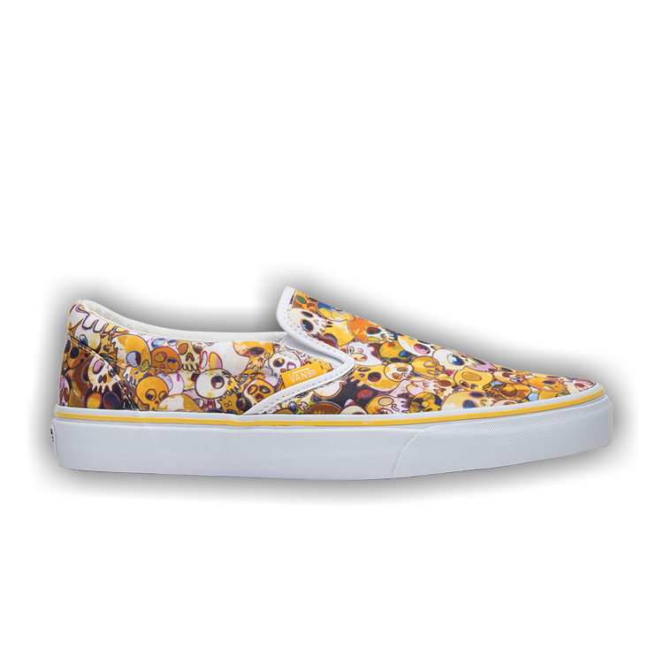 Takashi Murakami Sunflower Pattern Slip On Shoes For Men And Women