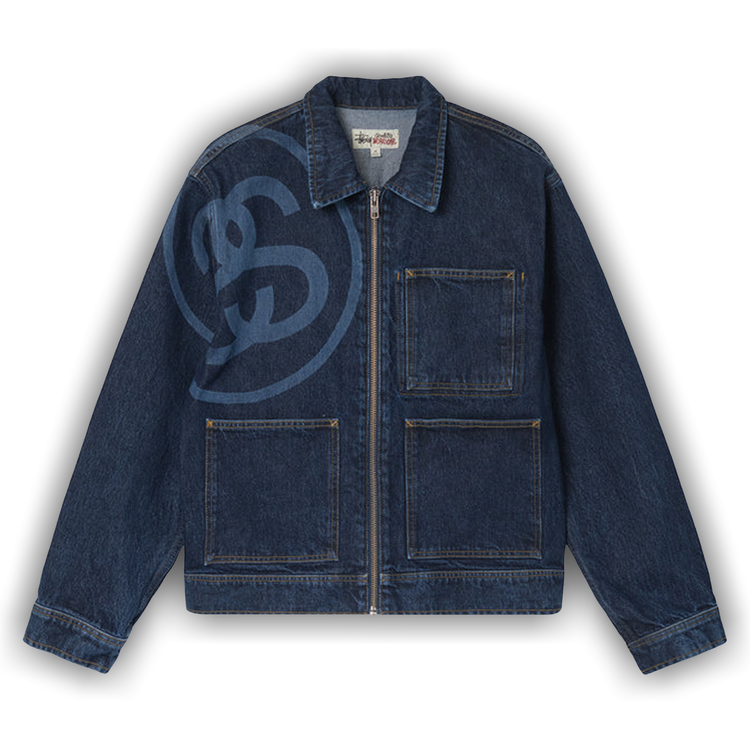 Buy Stussy SS-Link Zip Work Jacket 'One Wash' - 115675 ONE