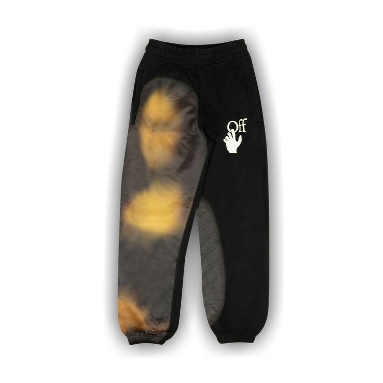 Buy Off White Blurred Monalisa Short Sweatpant Black
