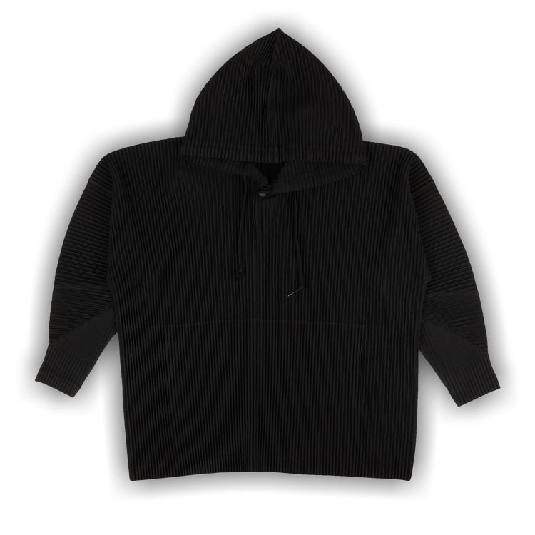 Buy Issey Miyake Pleated Pullover Hoodie Sweatshirt 'Black Buy Issey Miyake Pleated Pullover Hoodie Sweatshirt 'Black