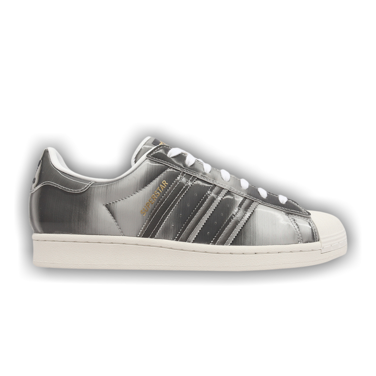 silver metallic superstar adidas
