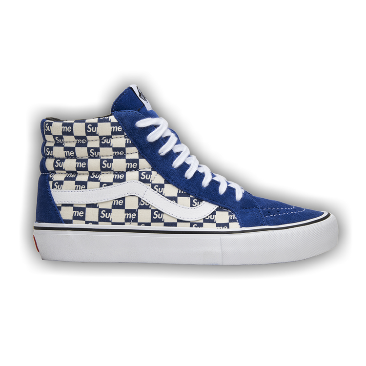 Supreme x Sk8 Hi Pro Checkered Blue