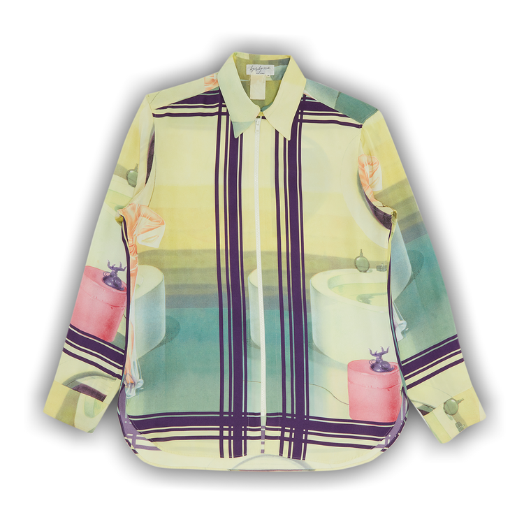 Buy Yohji Yamamoto Pour Homme Concertina Pin-Up Zipper Shirt