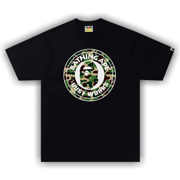 Buy BAPE ABC Camo Busy Works T-Shirt 'Black/Green' - 1I30