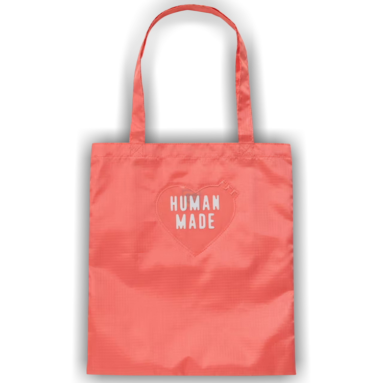 Buy Human Made Nylon Ripstop Heart Tote Bag 'Pink' - HM24GD041