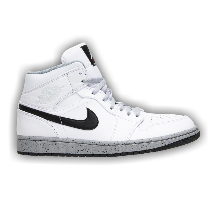 Size 7.5 Air Jordan 1 Mid White Cement