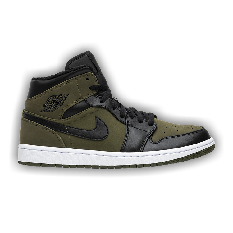 Buy Air Jordan 1 Mid Olive Canvas 554724 301 GOAT