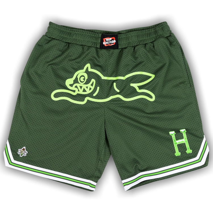 Buy Icecream x HUF Running Dog Basketball Short 'Dark Olive