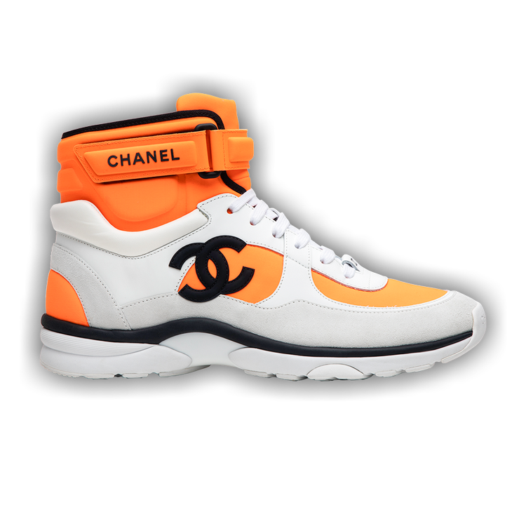 Buy Chanel Wmns Logo High Top 'Orange White' - G33728 Y52847 K0727