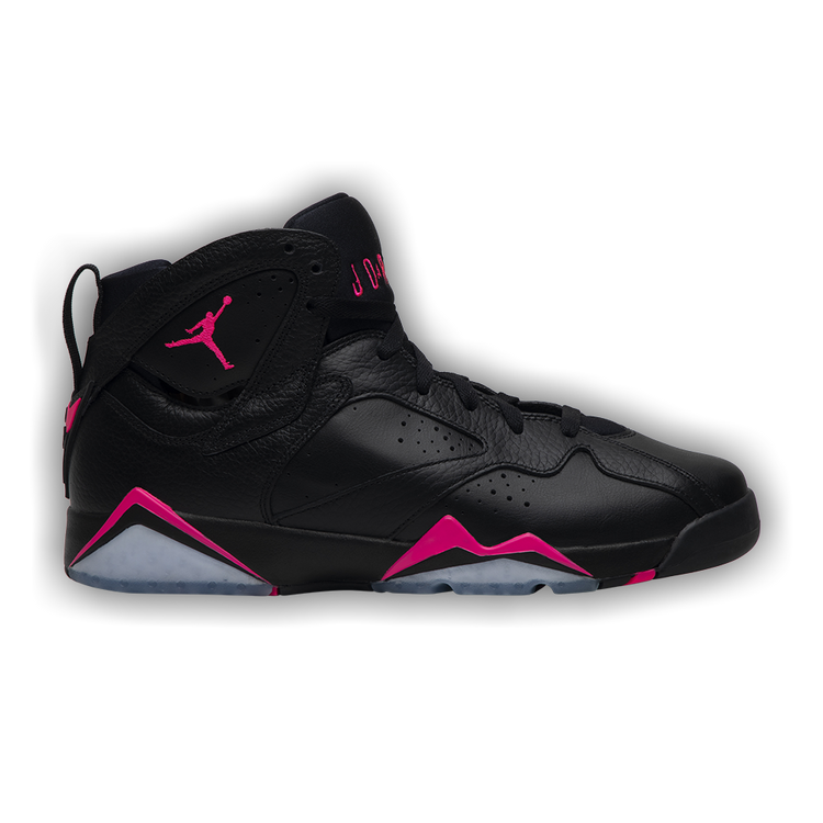 black and pink jordan 7s