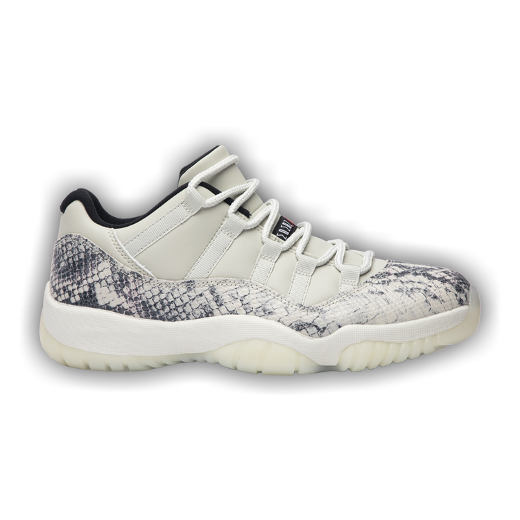 Air jordan 11 low snakeskin light bone hot sale