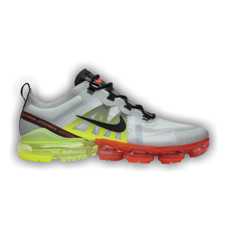 Air vapormax 2019 pure platinum/ black-volt-bright crimson top