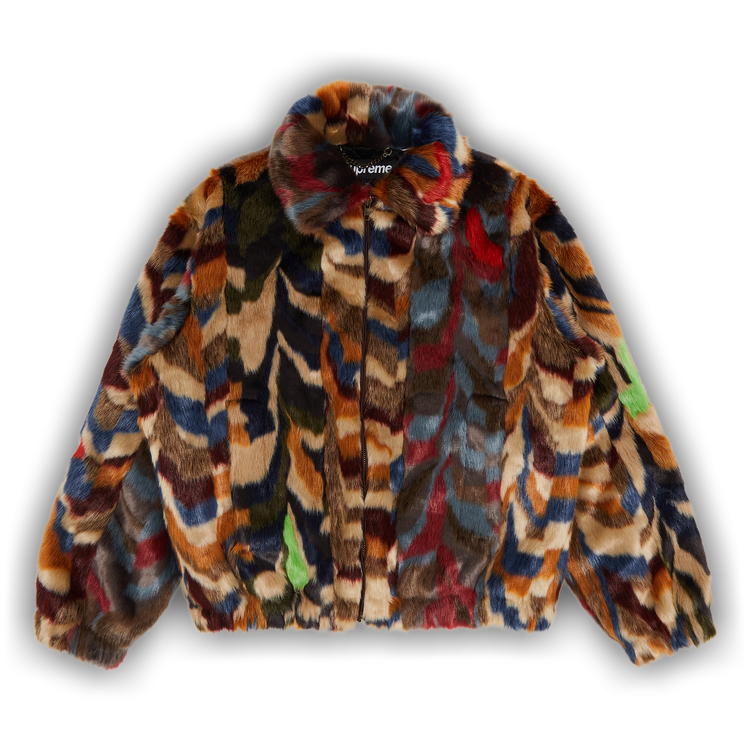 Supreme Multicolor Faux Fur Bomber Jacket 'Multicolor'