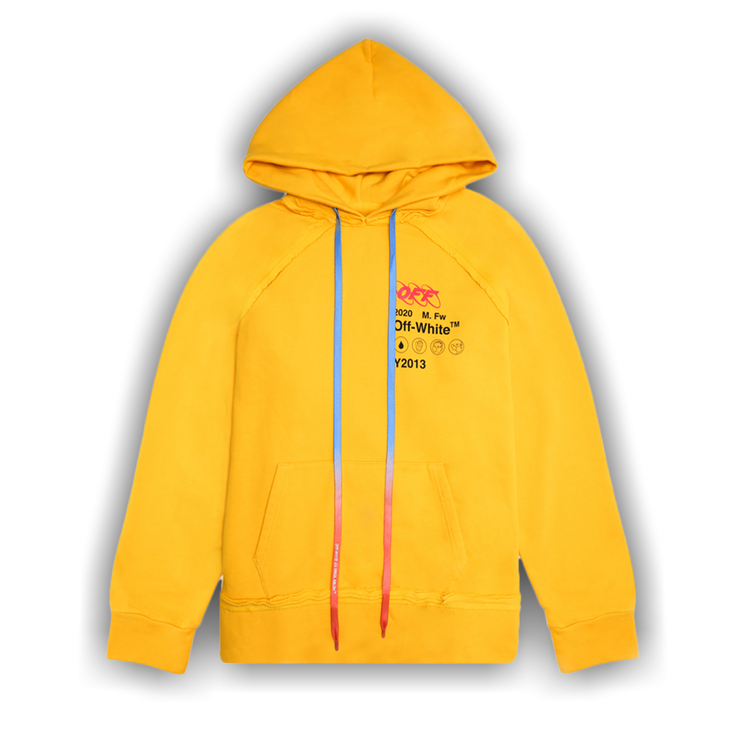 Off white yellow hoodie clearance