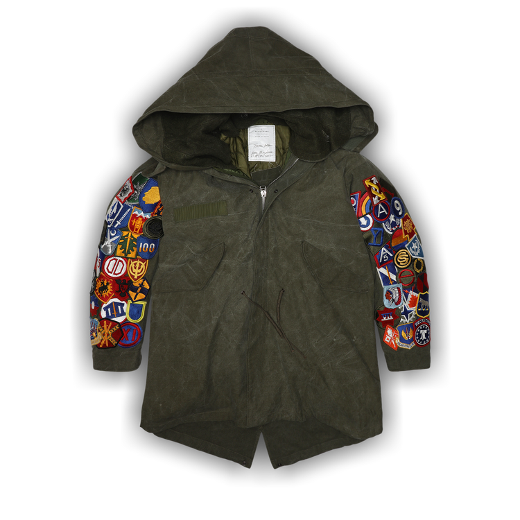 在庫処分セール Parka Fishtail READYMADE Buy w/ KH CO RE - 'Green' Patches モッズコート