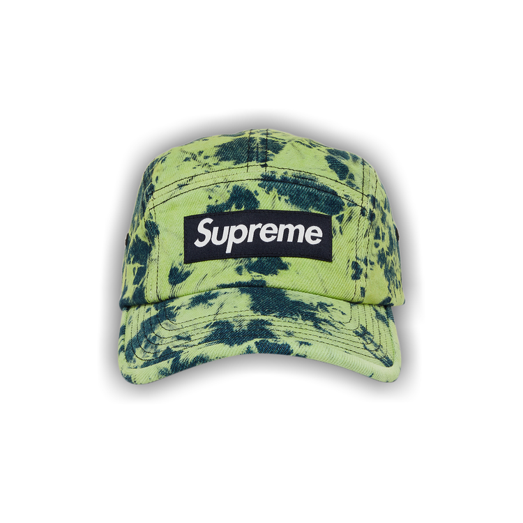 Buy Supreme Denim Camp Cap 'Dyed Green' - FW22H145 DYED GREEN | GOAT